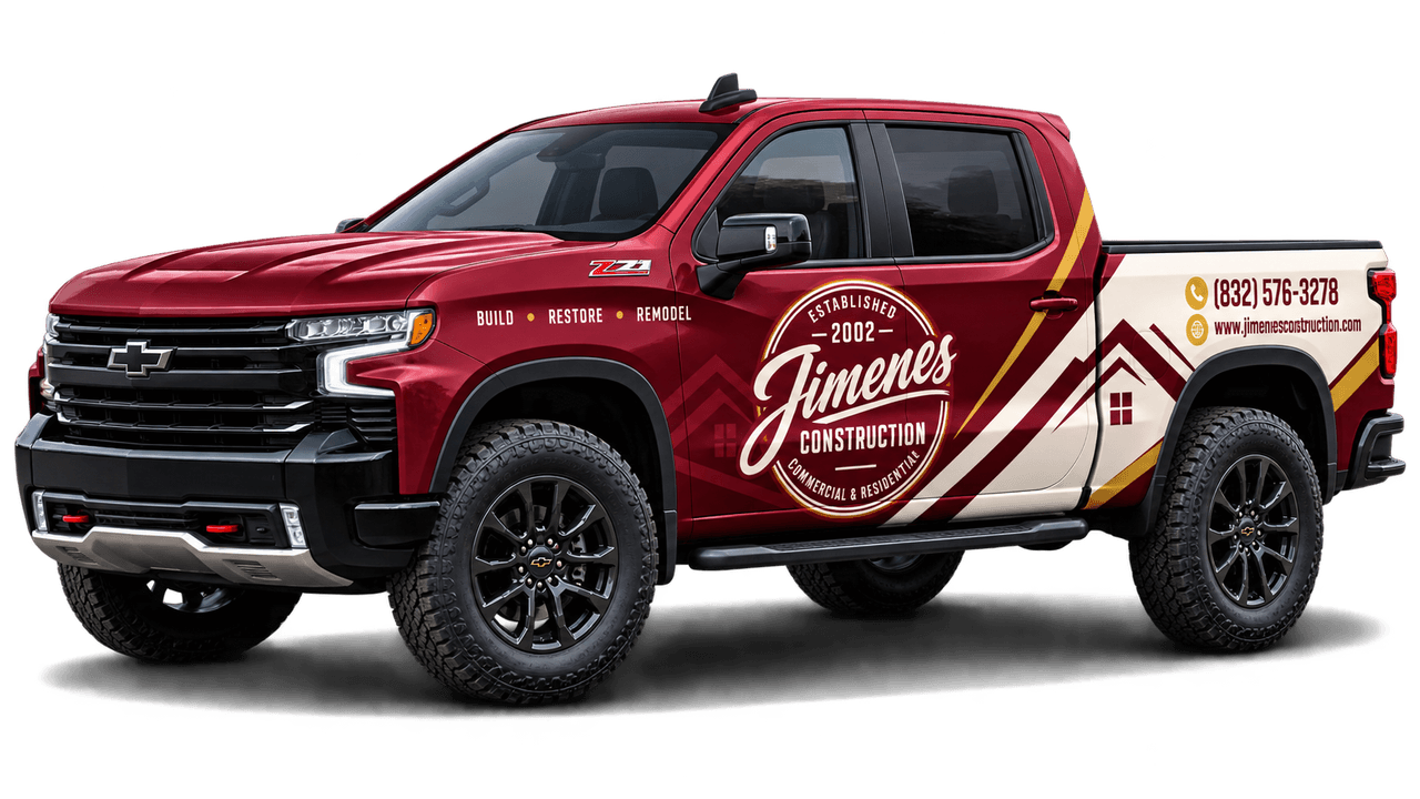 Jimenes Construction truck